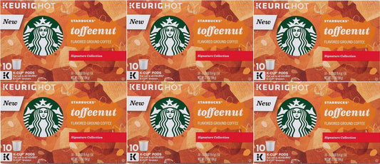 Starbucks Toffeenut Medium Roast Coffee K Cups for Keurig 60 Count BBD Jan 2020