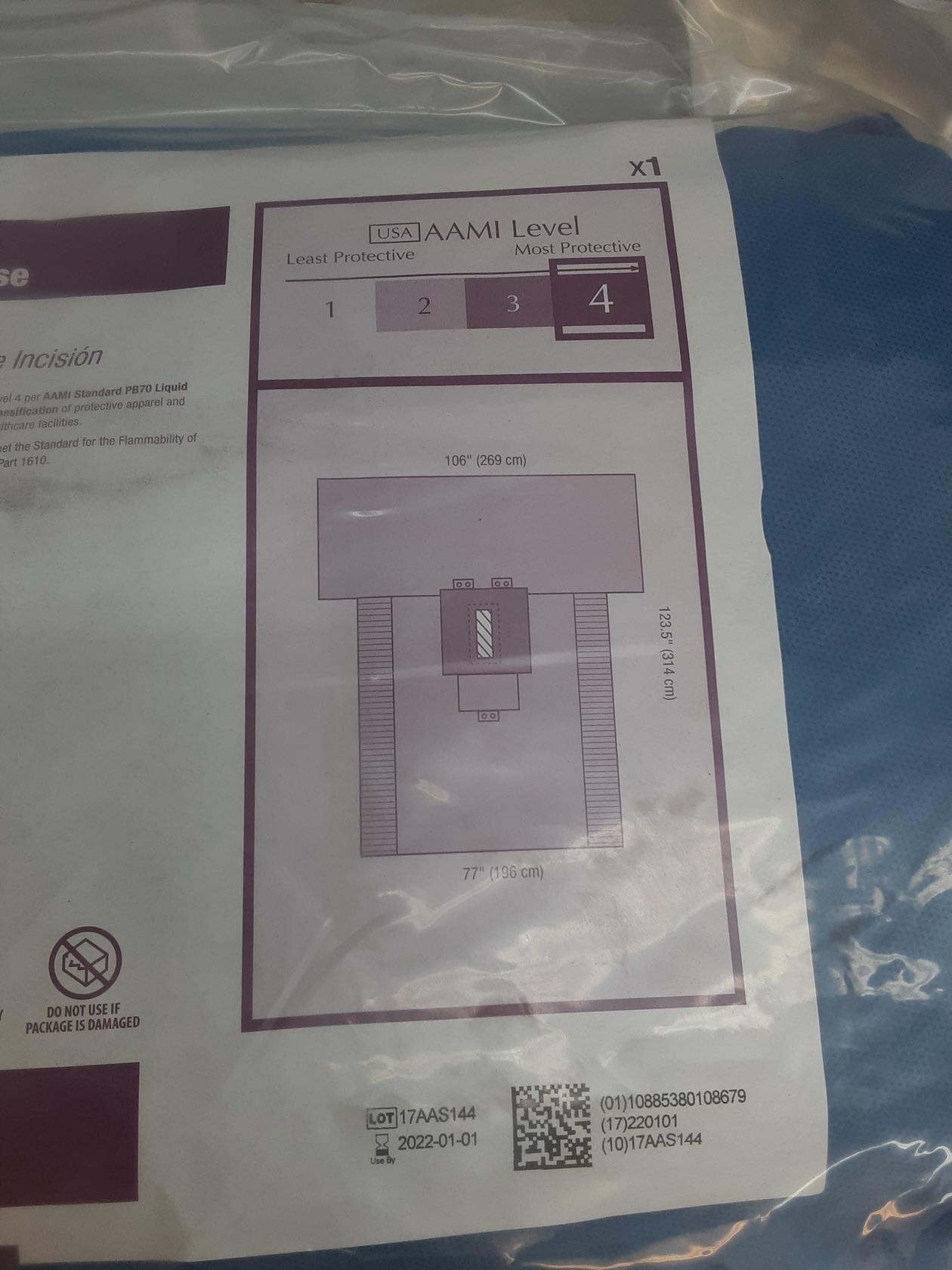 C.H. Convertors Tiburon Laparotomy Drape with Incise -brand new - sterrile