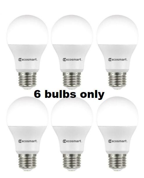 EcoSmart 60-Watt Equivalent A19 Non-Dimmable CEC LED Light Bulb Daylight