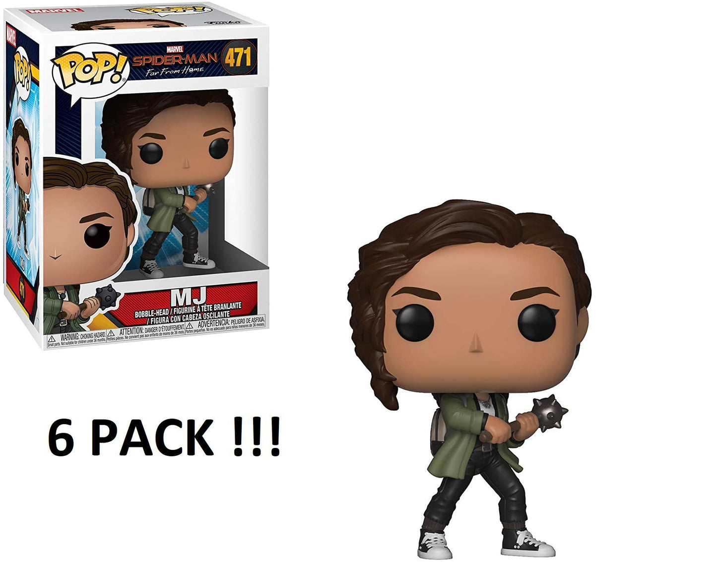 Funko Pop! Marvel: Spider-Man Far from Home - Mary Jane (6 PACK)