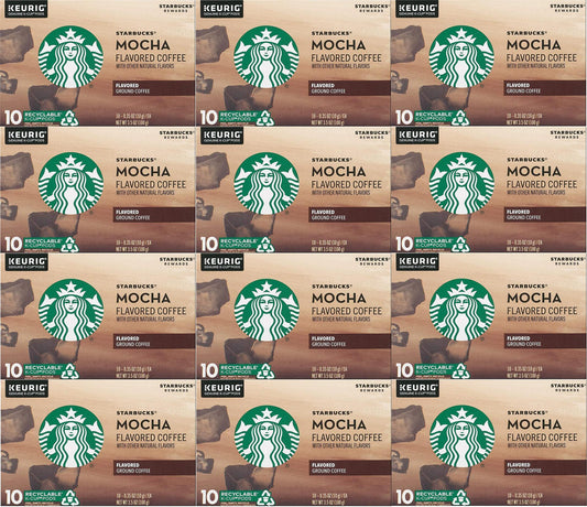 Starbucks Mocha Flavored Medium Roast Coffee K Cups 300 Count Best Before 6/2020