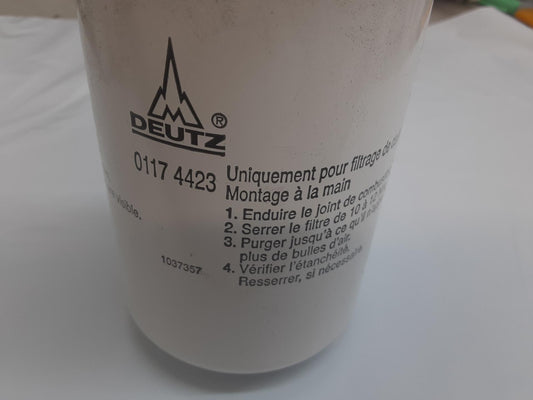 Deutz spin-on fuel filter, Made in Germany, 01174423 (4 pack)