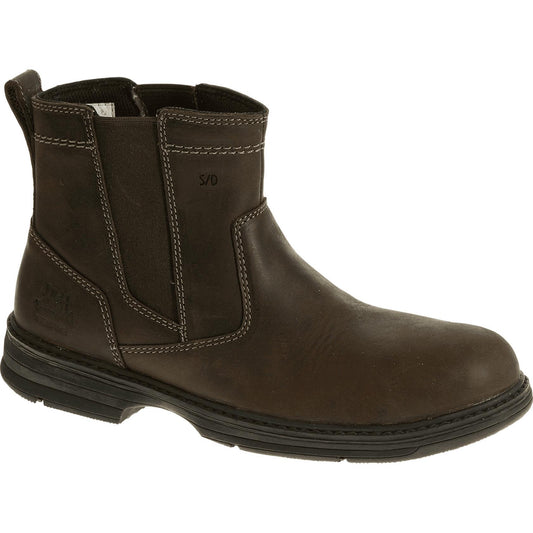 Caterpillar Mens Inherit Pull On Steel Toe Work Boot, size 12