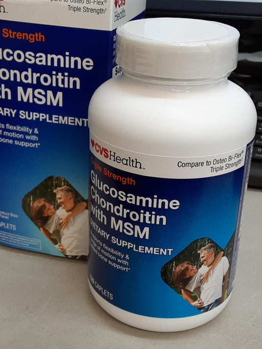 Triple Strength Glucosamine Chondroitin  120ct Compare Osteo Biflex Exp AUG 2020