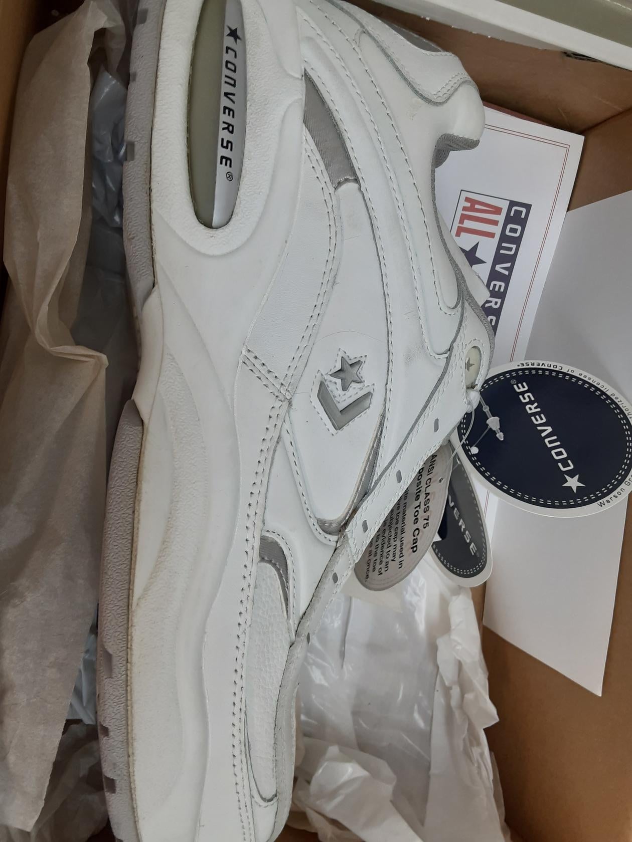 Converse AllStar Supreme Mens White Leather C4340, Size 14 Medium