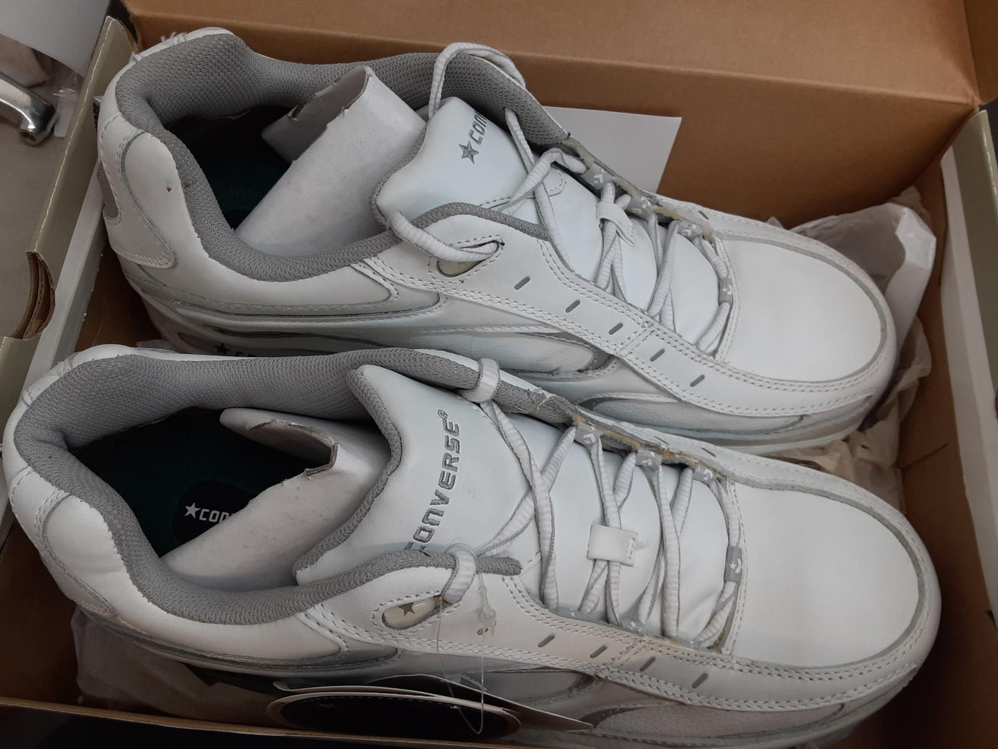 Converse AllStar Supreme Mens White Leather C4340, Size 14 Medium