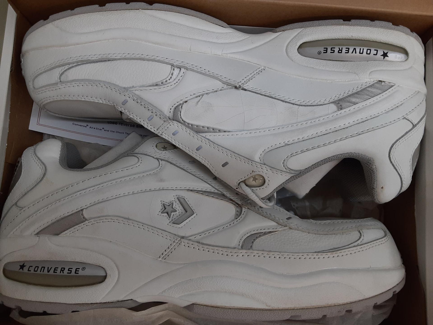 Converse AllStar Supreme Mens White Leather C4340, Size 14 Medium