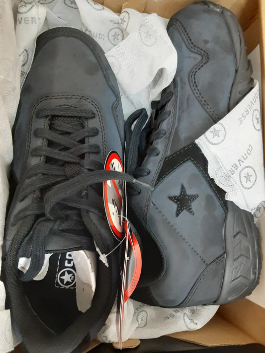 Converse Work Black Low Profile Euro Casual Soft Toe, Womens Size 7 Medium-open