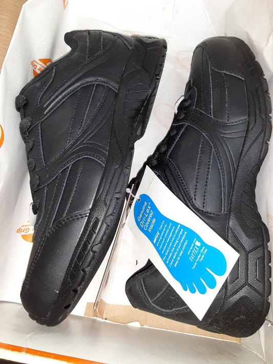 Genuine Grip 1110, Slip Resistance w/'walking on air' foot cushion Mens 7.5 READ