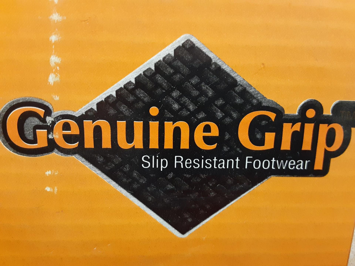 Genuine Grip Slip Resistance Work Shoes 2010 Wide, Mens 5.5, Black