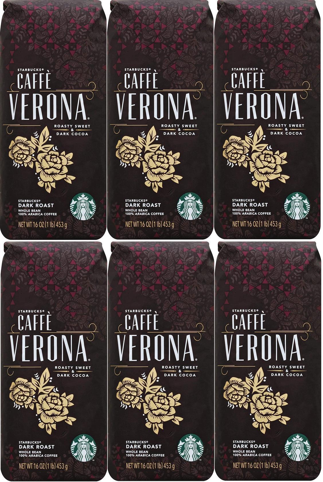 LOT OF 12 Starbucks Caffe Verona Whole Bean Coffee Best Before November 2020
