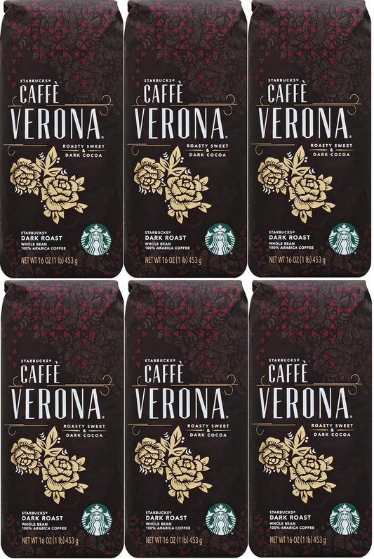 LOT OF 12 Starbucks Caffe Verona Whole Bean Coffee Best Before November 2020