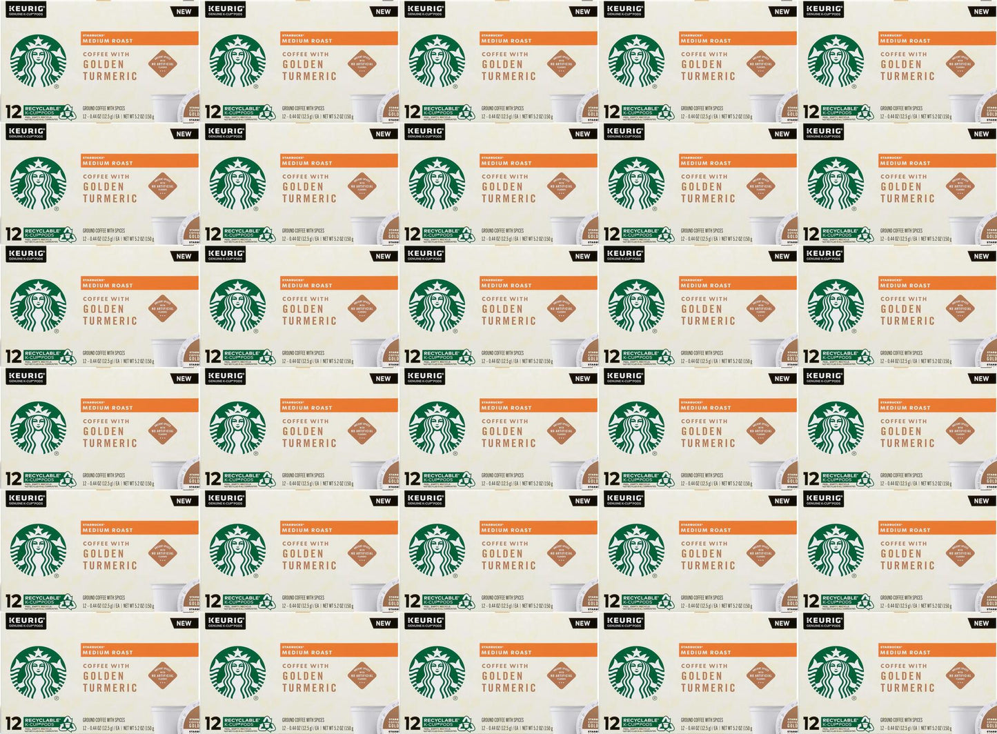 HUGE LOT 360 Starbucks Coffee Golden Tumeric K Cups Best Before October 2020