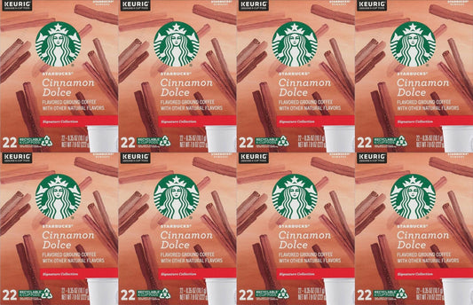 176 Count Starbucks Cinnamon Dolce K-Cup Coffee Pods Best Before August 2020