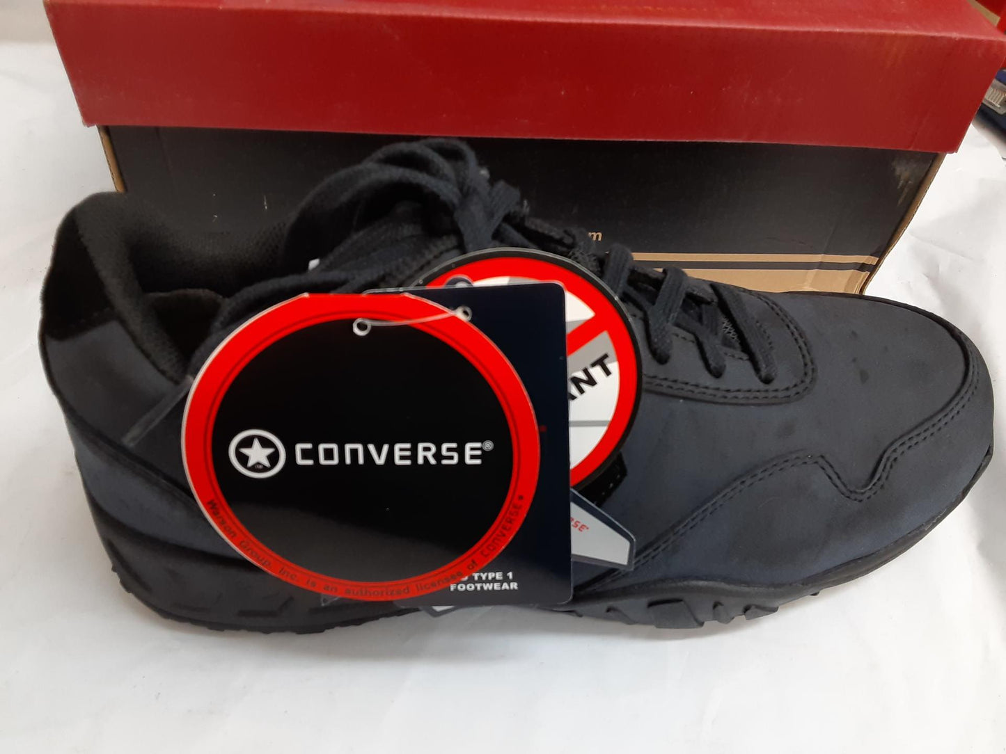 Converse Low Profile, Euro Casual, Soft Toe, SR, C946, Size 9.5 Wide -open box