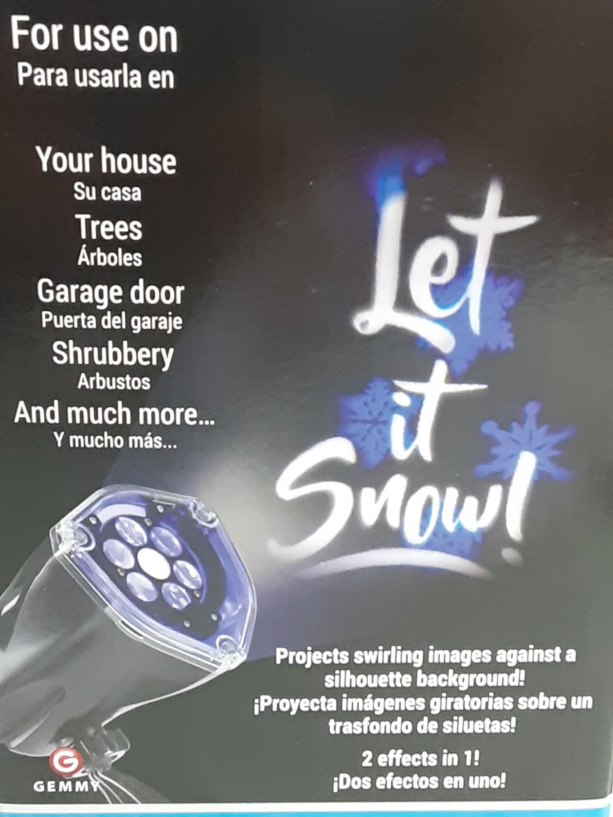 Gemmy Industries Light Show LED Projection Plus, Blue/ White, "Let It Snow"