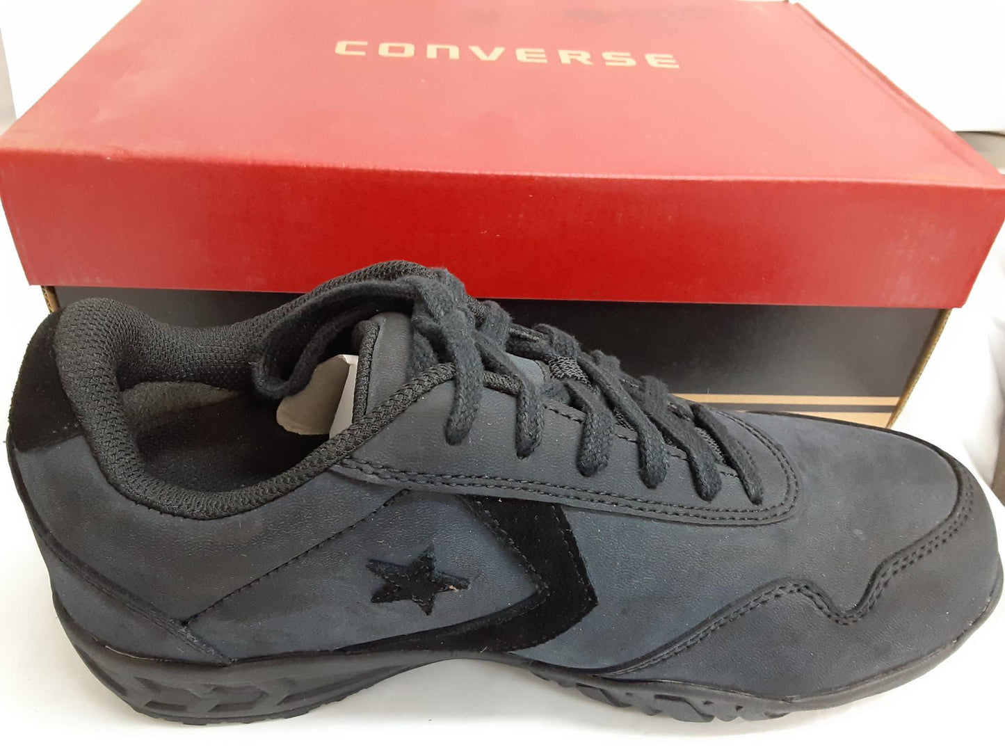 Converse Low Profile Euro Casual, Soft Toe, Black, C946, 8 Medium Womens