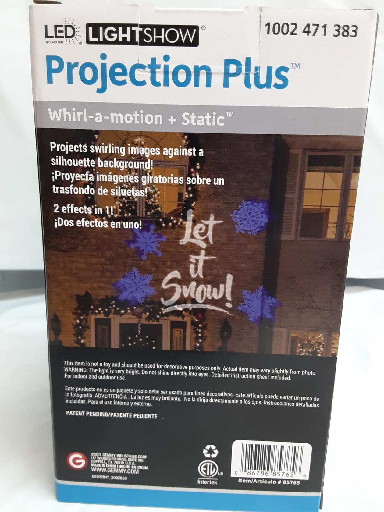 Gemmy Industries Light Show LED Projection Plus, Blue/ White, "Let It Snow"