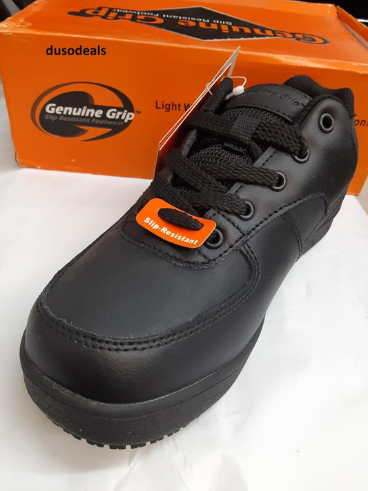 Genuine Grip , SR, Footwear, '2010wide', Unisex sizes Men: 6/Women: 7.5 BLACK