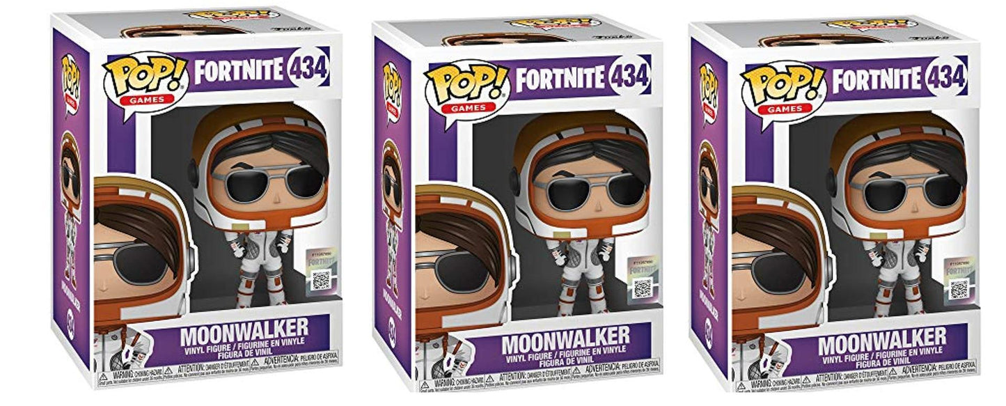 Funko Pop! Games: Fortnite - Moonwalker -434- Lot of 3 - Brand NEW-