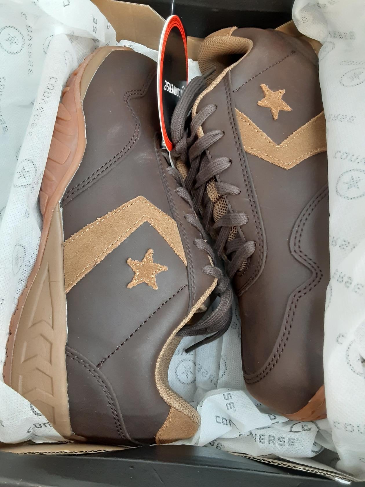 Converse Work -Low Profile- Euro Casual- Brown- Soft Toe- 7.5 Wide-C941-