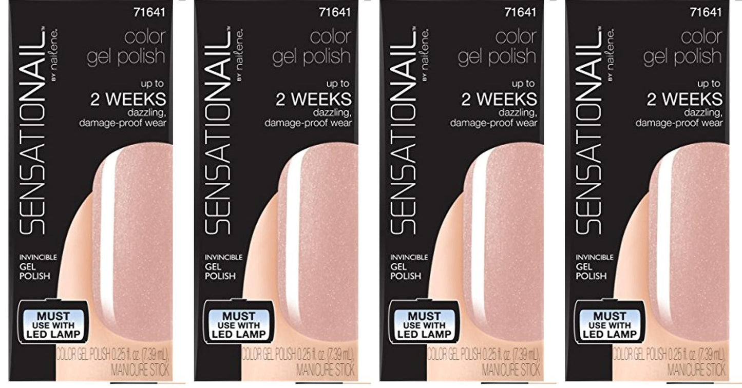 Sensationail Gel Polish Color, LE CREME, 71641, Lot of 4, NEW