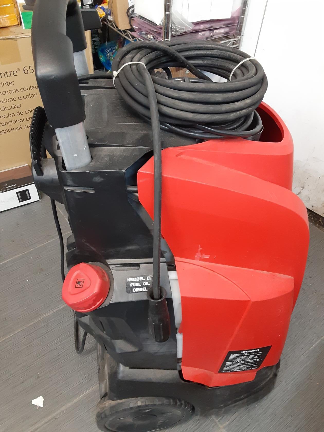 HOT WATER ELECTRIC PRESSURE WASHER - 333 MODEL- MISSING PARTS- USED