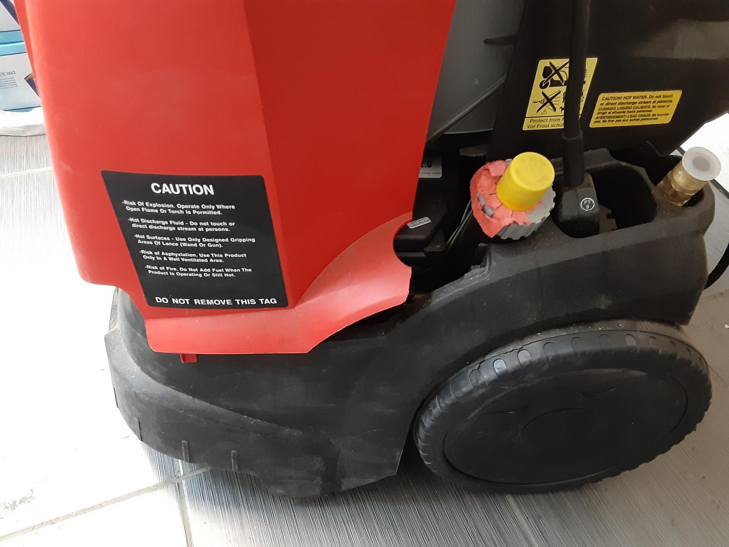 HOT WATER ELECTRIC PRESSURE WASHER - 333 MODEL- MISSING PARTS- USED