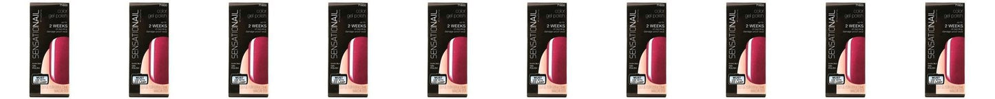 Sensationail Gel Polish Color- Jelly Sherbet, 0.25 Fl oz - 71600, Lot of 10- NEW