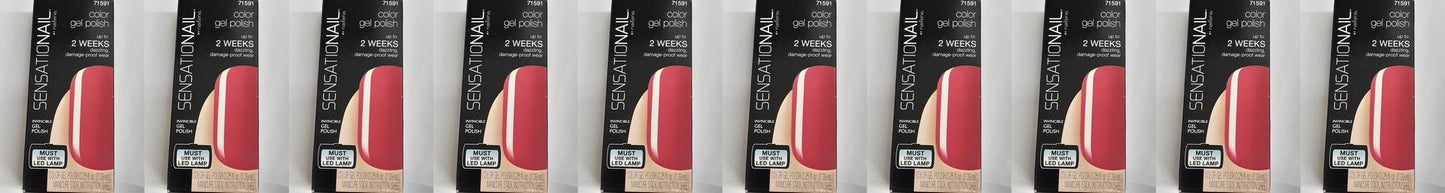 Sensationail Gel Polish Color, 0.25 oz, Pink Daisy- 71591- NEW (Lot of 10)