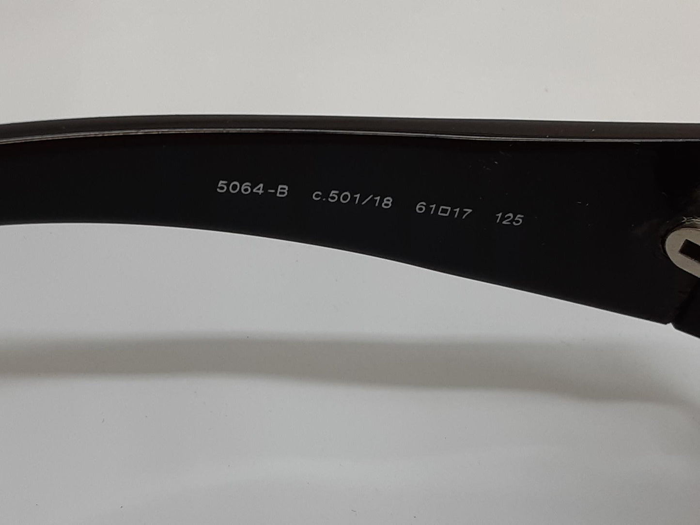 Authentic Chanel Sunglasses, Black/Tinted, (61 □ 17) style 5064-B [PREOWNED]