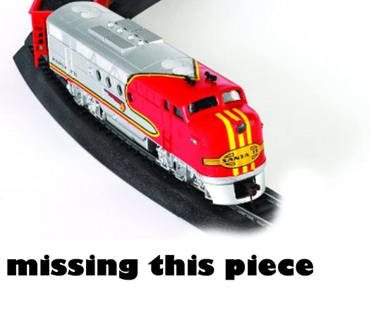 Bachmann Trains - Santa Fe Flyer Ready (Missing Front Coach) AS SEEN IN PHOTO