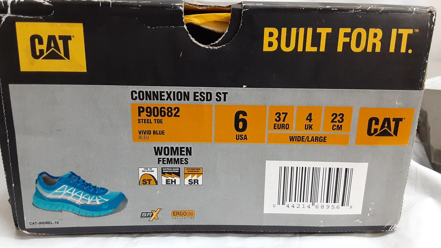Caterpillar Footwear Connexion, ESD, Slip Resistant, Size 6 WIDE Women OPENBOX