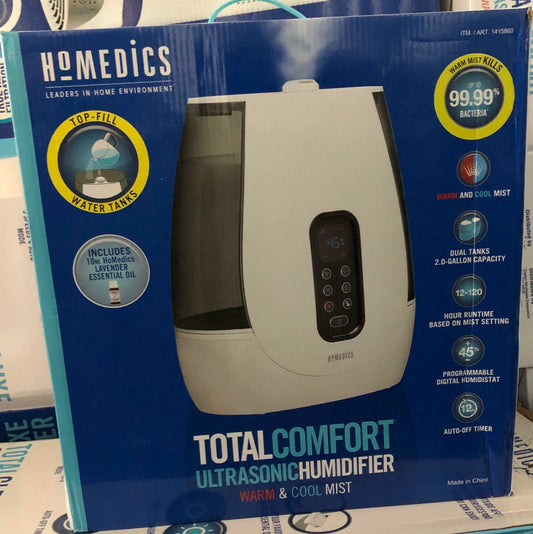 HoMedics TotalComfort Ultrasonic Humidifier OPEN BOX