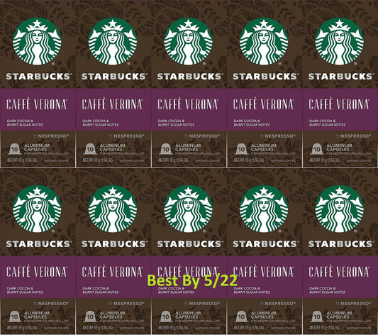 Starbucks Nespresso Caffè Verona 100 Count Original Line System READ DESCRIPTION