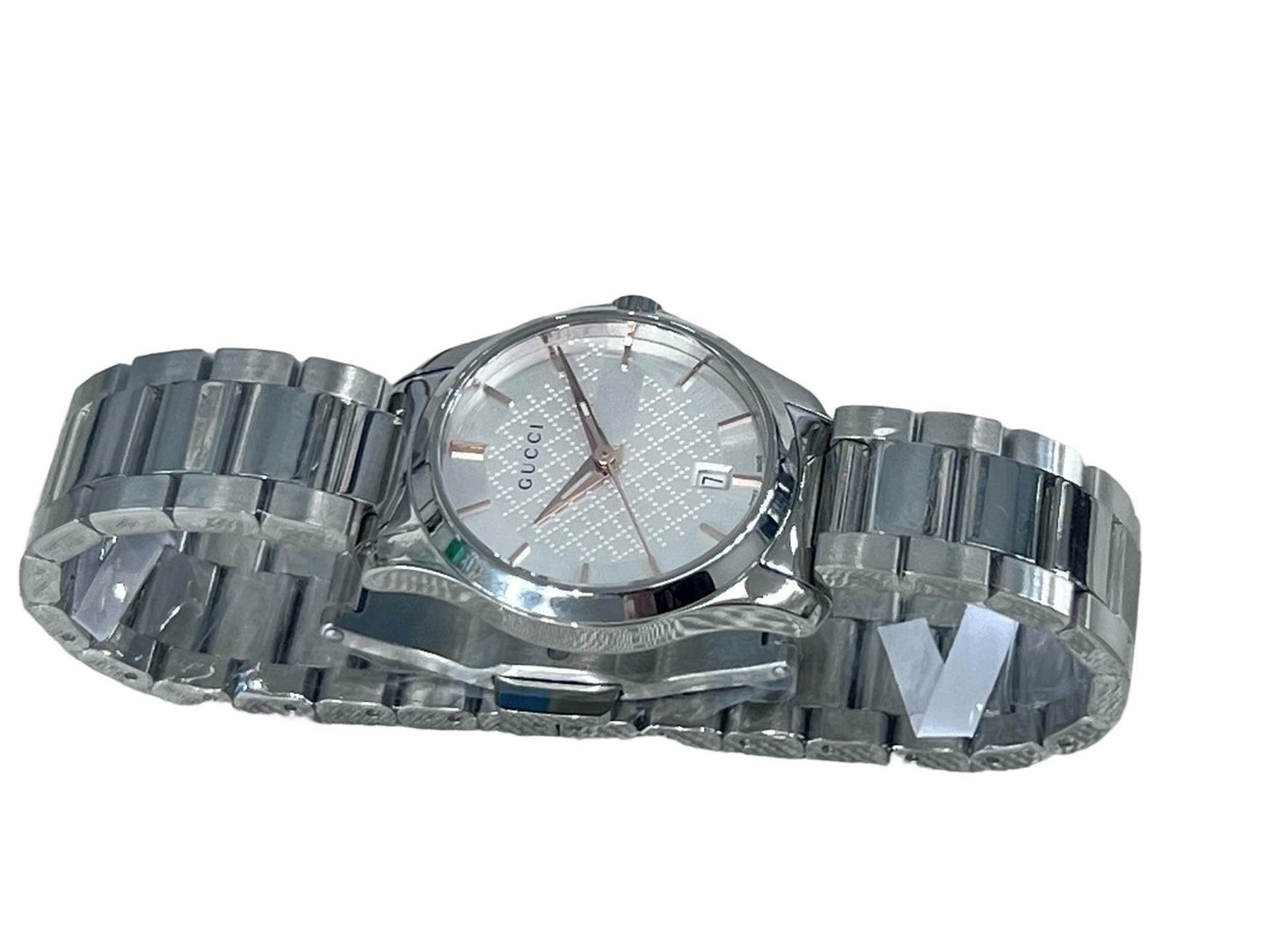 Gucci G-Timeless Stainless Steel Bracelet Unisex Watch(Model:YA126523u)