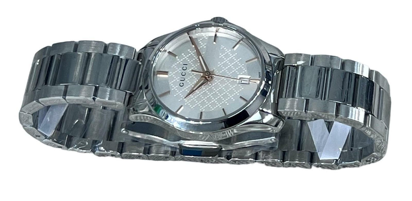 Gucci G-Timeless Stainless Steel Bracelet Unisex Watch(Model:YA126523u)