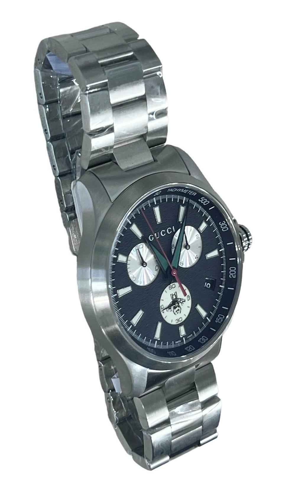 New Mens Gucci Quartz Stainless Steel Wrist Watch Model: YA126267