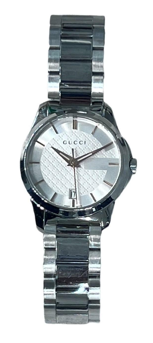 Gucci G-Timeless Stainless Steel Bracelet Unisex Watch(Model:YA126523u)