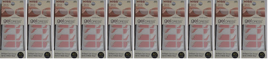 Kiss Gel Dress Full/French Strips Cold Springs 60465 (40 ct) Lot of TEN - NEW