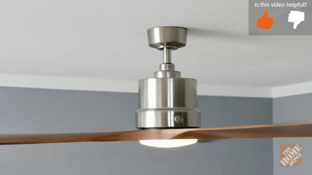 GE 20338 Phantom 54 in. Brushed Nickel Indoor LED Ceiling Fan