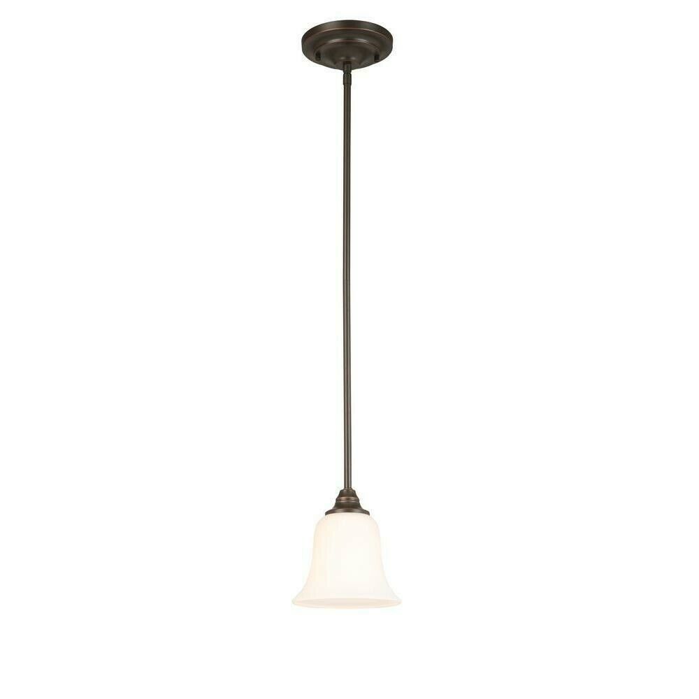 Hampton Bay 1-light Oil Rubbed Bronze Mini Pendant 1001409264