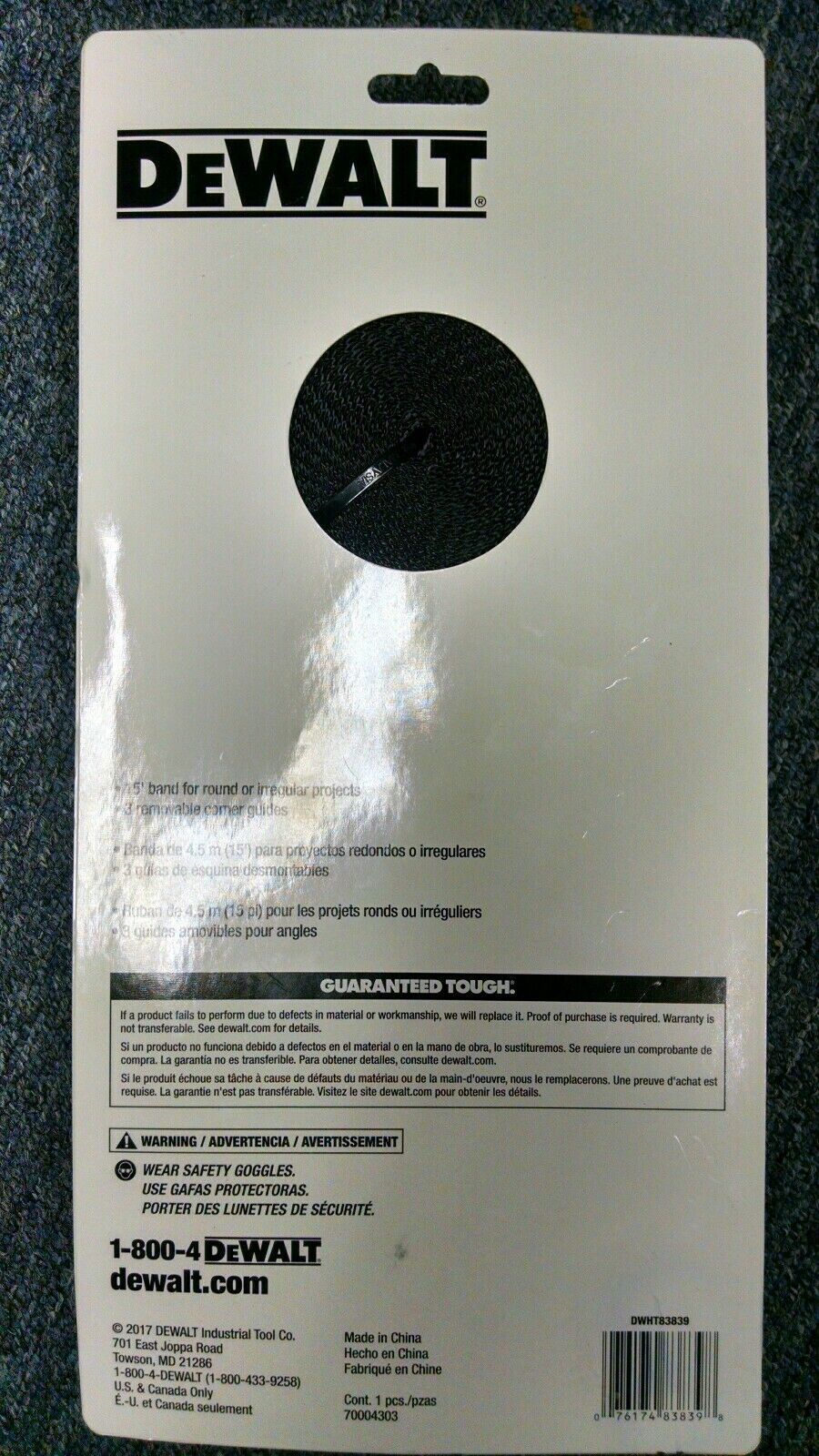 DEWALT 15 ft. 1000 lb. Band Clamp w/Nylon Band